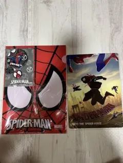 ☆新品.未使用☆ スパイダーマンクリアファイル缶バッジセット&下敷き