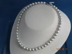 お買い得商品!!!あこや黒真珠グレー系(8.5-9.1㎜）ネックレス - メルカリ