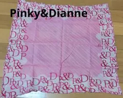 Pinky&Dianne ハンカチ ピンク ロゴ入りのサムネイル