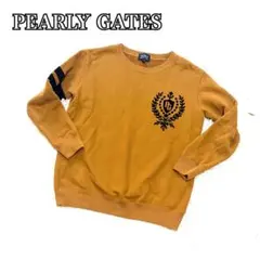 【美品】PEARLY GATES クルーネック スウェット ロゴ　S　0