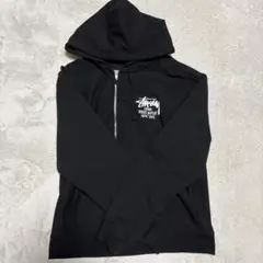 Stüssy ブラック ジップパーカー M