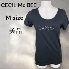 【美品】CECIL Mc BEE ラウンドネック半袖Tシャツ　Mサイズ　a776