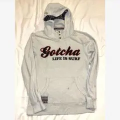 【Gotcha／裏起毛サーフパーカー】ダメージあり／Mサイズ