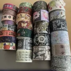 ♡*♡様 海外マステ まとめ売り15個　新品4・中古11個 人物 装飾　巻売り 海外マステ中古まとめ売り15個