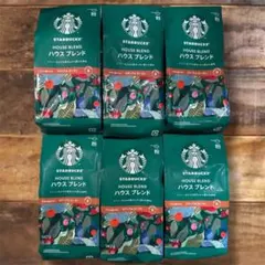 STARBUCKS ハウスブレンド 粉タイプ 140g 6袋セット 新品のサムネイル