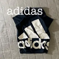 A1742・adidas・アディダス・でかロゴＴシャツ・ＸＬサイズ