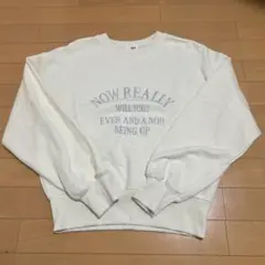 WEGO クルーネックスウェット アイボリー