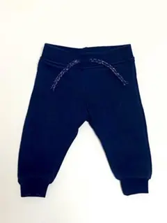 【美品】PRIMARK ネイビー パンツ ベビー 3-6ヶ月 68cm 裏起毛