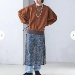 SHIPS for women〈手洗い可能〉チュール フラワー 巻き スカートのサムネイル
