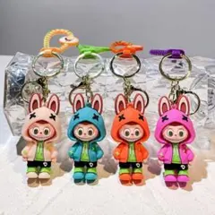 ラブブスウェットシャツキーホルダー誕生日プレゼント4台セット