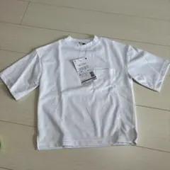 半袖ポケット付きTシャツ 120cm ホワイト