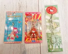 キティちゃん ご当地ストラップ チャーム 3個 富山 名古屋 尾瀬 新品 未開封
