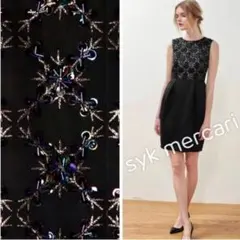 美品 グレースコンチネンタル ワンピース スパンコール ビジュー Mサイズ