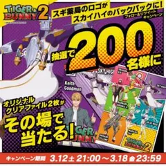 タイバニ　スカイハイ　スギ薬局　非売品クリアファイル