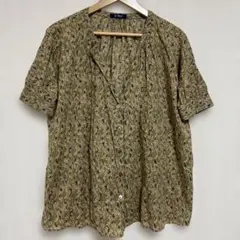 メルローズクレール ボタニカル総柄ブラウス フリーサイズ ゆったりのサムネイル