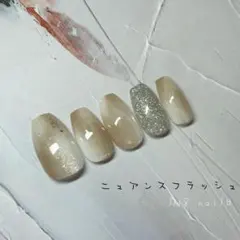 ネイルチップ オーダー ニュアンス フラッシュ マグネット 韓国 大人 うる艶