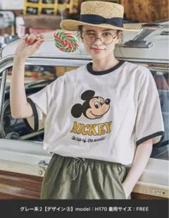 ディズニー ミッキーマウス 半袖 Tシャツ FREE