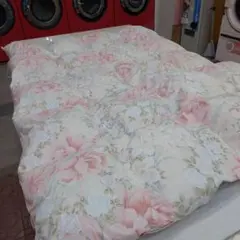 花柄 羽毛掛け布団