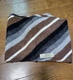 INCA 100% アルパカ マフラー ペルー産　ユニセックス
