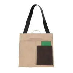 新品　human woman　ミックスカラーバッグ（ベージュ）のサムネイル