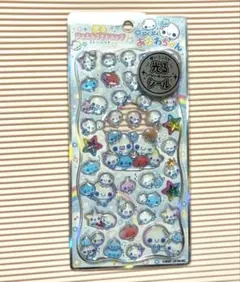 カミオジャパン ぷくぷくあわわちゃん 光るジュエルプチドロップシール ステッカー