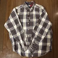 Tommy Hilfiger チェック柄ボタンダウン長袖シャツ