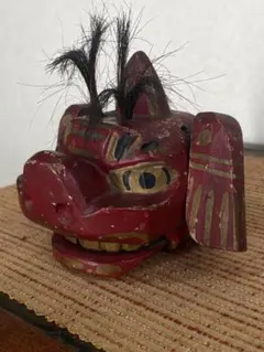 希少骨董品黒い獅子頭　置物 希少骨董品黒い獅子頭 置物 - メルカリ