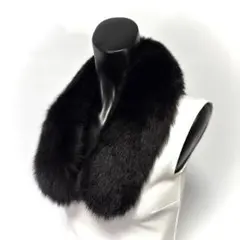 【麗影】SAGA FURS サガファー リアルファーストール フォックスブラック