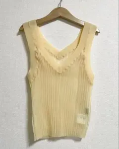 HYKE SHEER WIDE RIBBED SWEATER BUSTIER