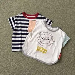おさるのジョージ　ベビー　Tシャツ　ユニクロTシャツ　2枚セットのサムネイル