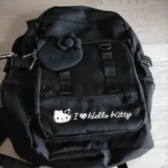 アイラブハローキティ I love Hello Kitty ブラックリュック - メルカリ