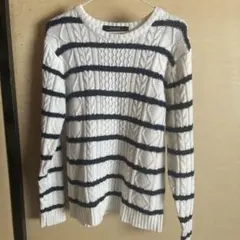 JILL BLAZE ストライプニットセーター Lサイズ