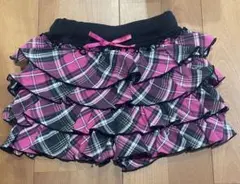 Joynana チェック柄　フリル　ショートパンツ　キュロット