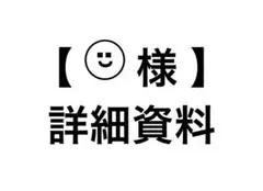【 ¨̮⃝ 様 】専用 詳細資料