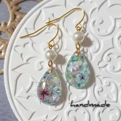 ≪340 ベージュ≫レジンピアス 400円 - メルカリ