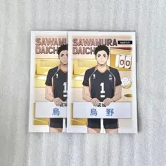 ハイキュー 澤村大地 アニメイトフェア ポストカード 2点