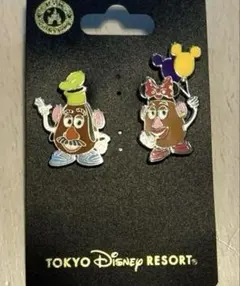 東京ディズニーリゾート／ミスター＆ミセス ポテトヘッド ピンバッジ 未使用品