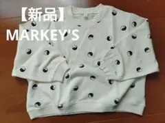 【新品】マーキーズ　ホーガンランチウェア　総柄　陰陽　トレーナー