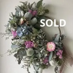 夏☀︎SALE！紫陽花とピンクのハーフリース　ルリタマアザミ