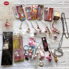 レア】京都限定 ハローキティ ストラップ 5種セット - メルカリ