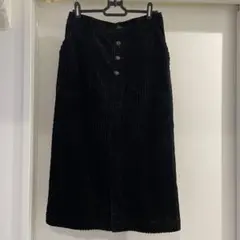 Heather コーデュロイタイトスカート Mサイズ 黒