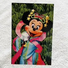 東京ディズニーランド　七夕　2010 ポストカード　ミニー