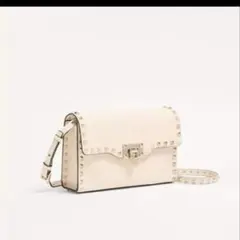 即日発送⭐️Valentino アイボリー ロックスタッズ ショルダーバッグ