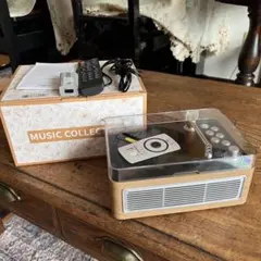 CDプレーヤー レトロ Bluetooth受信＆送信 HiFIスピーカー内蔵