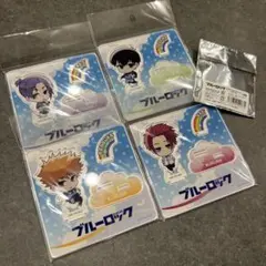 【新品未開封5点セット】ブルーロック アクリルスタンド 4種セット＋キャラバッチ