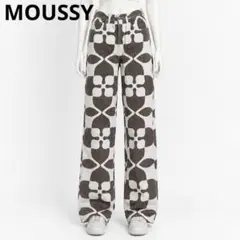 MOUSSY マウジー ワイドパンツ ブラウン Sサイズ