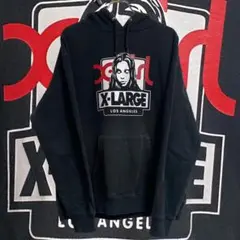 XLARGE×X-girl コラボレーション プリント デザイン パーカー 原宿