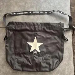 CONVERSE TOKYO ⭐︎ マチ付きショルダーバッグ ブラック