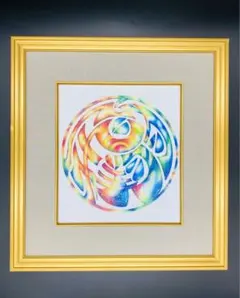 【オーダー制作】ご依頼文字ART 原画　24.2cm×27.2cm 共感覚