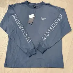 【新品】Reebok 長袖Tシャツ ロンT メンズ　M ブルーグレーのサムネイル